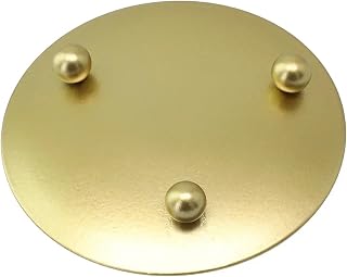 Candle Holder 14pcs Iron Plate Candle Holders - Art Pedestal, for Festive Decor(Gold 7CM)
