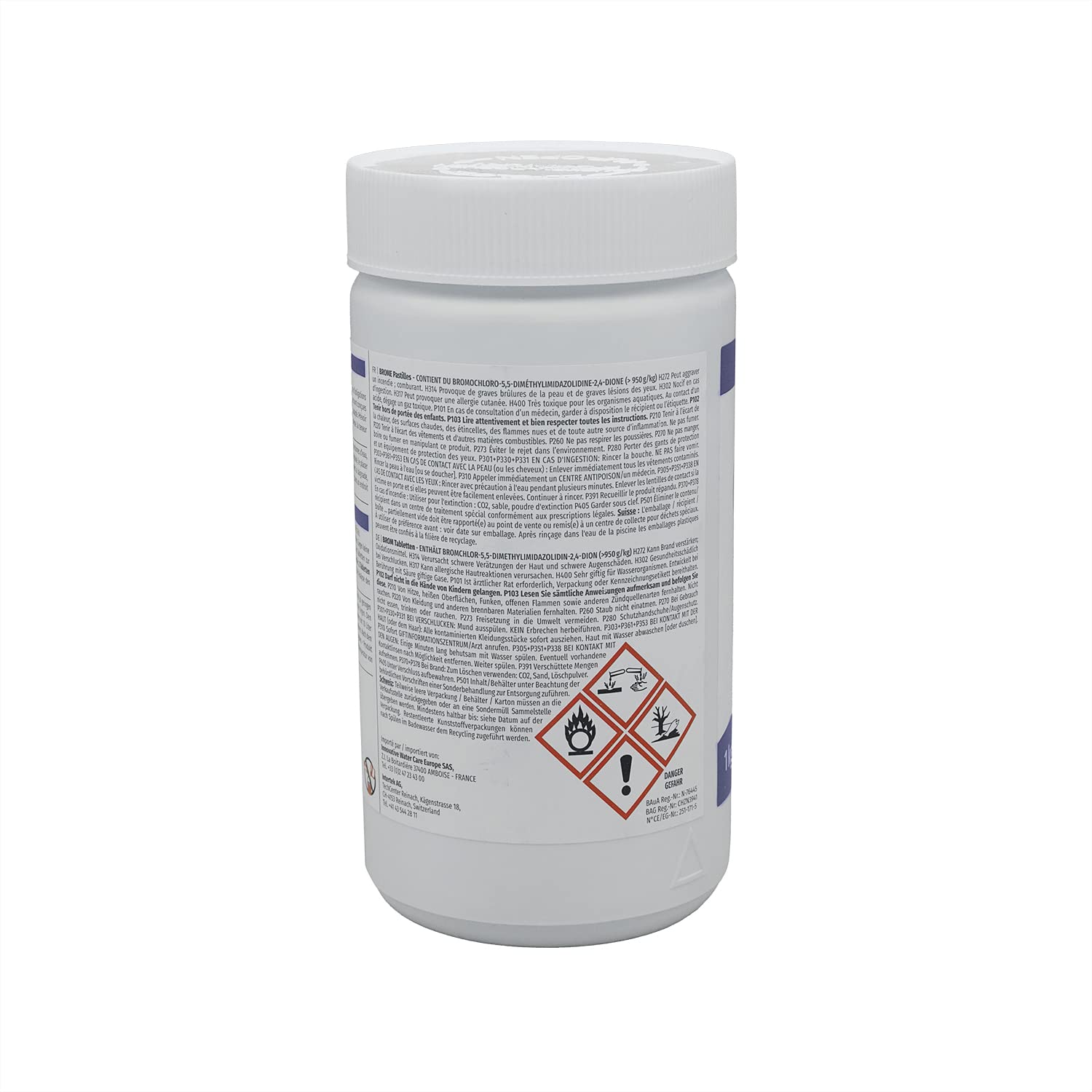 HTH Spa Brome Pastilles 20g - 1kg | Brome Lent - Désinfection Régulière - Dissolution Lente + 10 Tests HPS OFFERTS 6 en 1