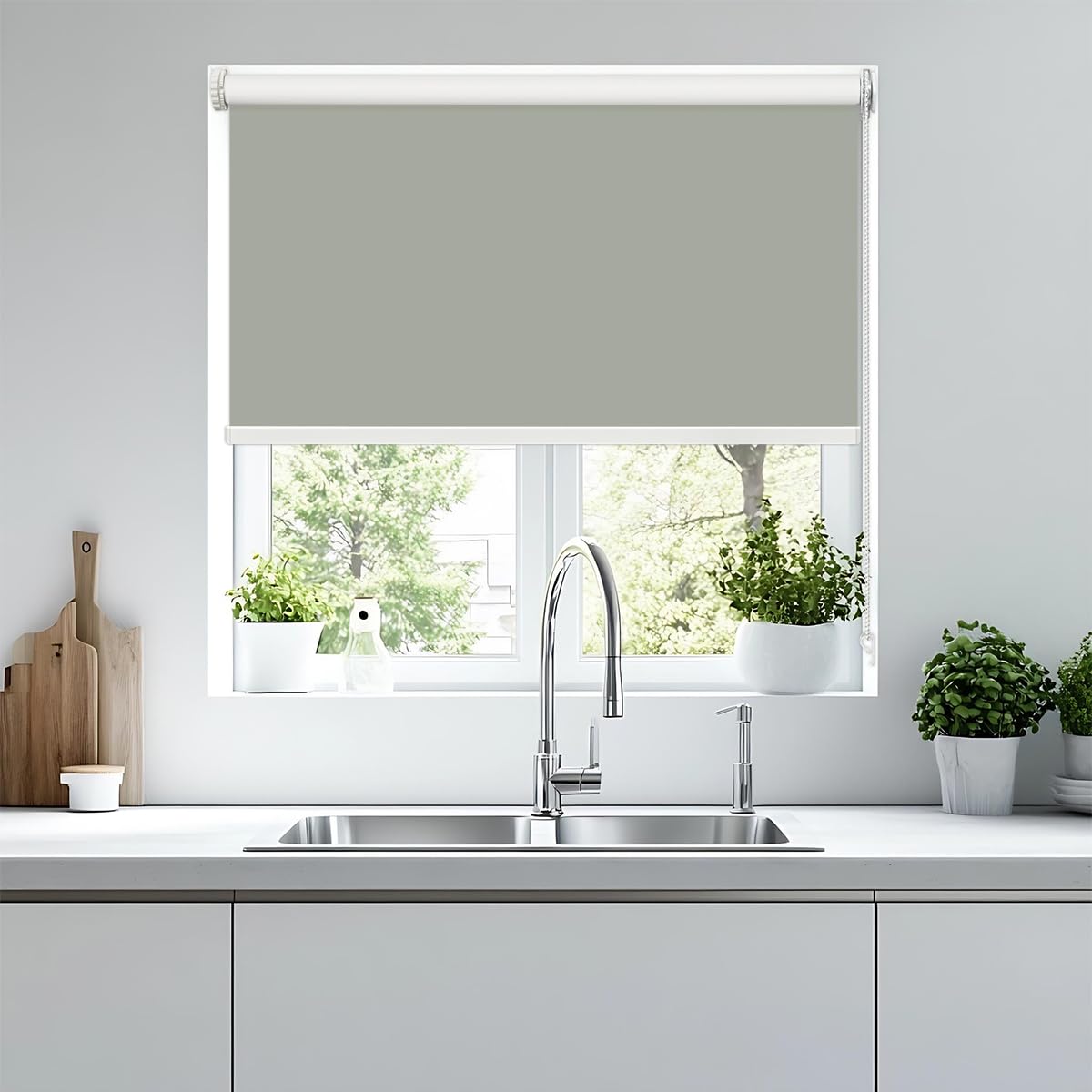 Amazon｜FHSBlinds ロールスクリーン 突っ張り式 ロールカーテン