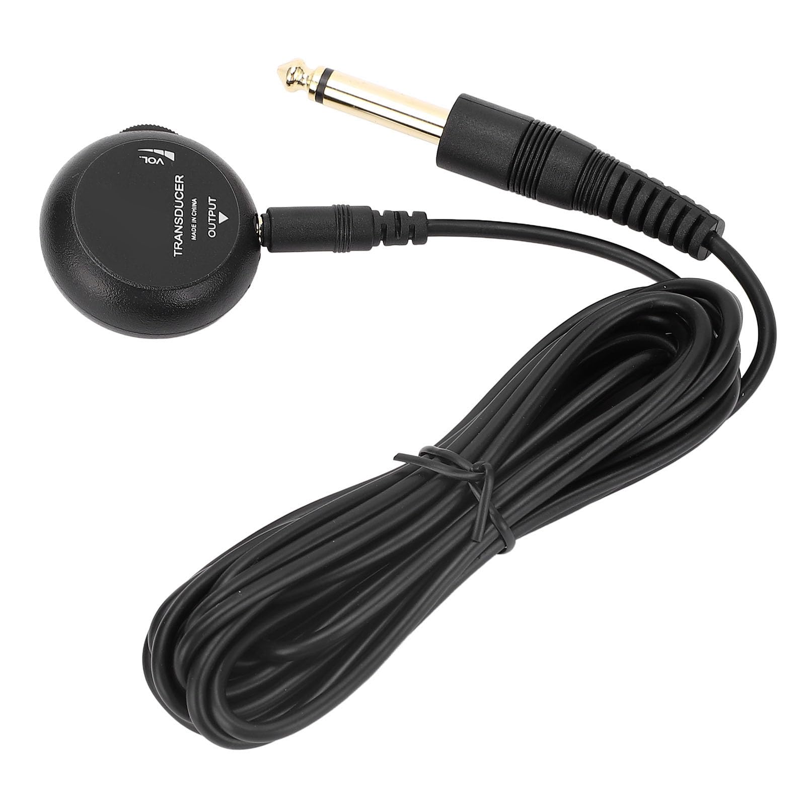 Piezo Pickup Contatto Regolabile, Microfono Autoadesivo Mini per Chitarra, Ukulele, Violino - Suono Professionale, Installazione Facile, Nessuna Batteria Necessaria