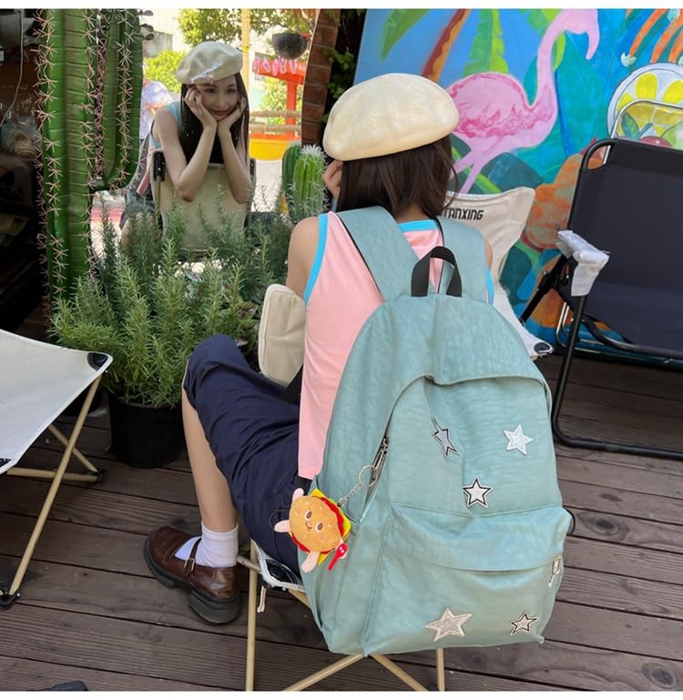 Y2k Backpack Emo Backpack Preppy Backpack Cute Backpack Bling Star Grunge Y2K Accessories Back To College Supplies (black)4