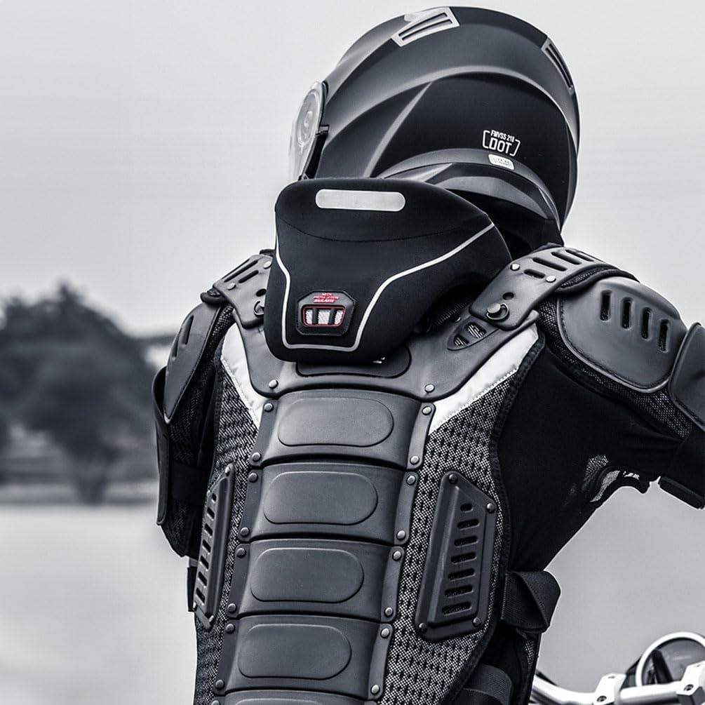 Chaqueta De Motocicleta Chaqueta con Protección para la Espalda Armadura De Motocicleta con Rodilleras Y Coderas