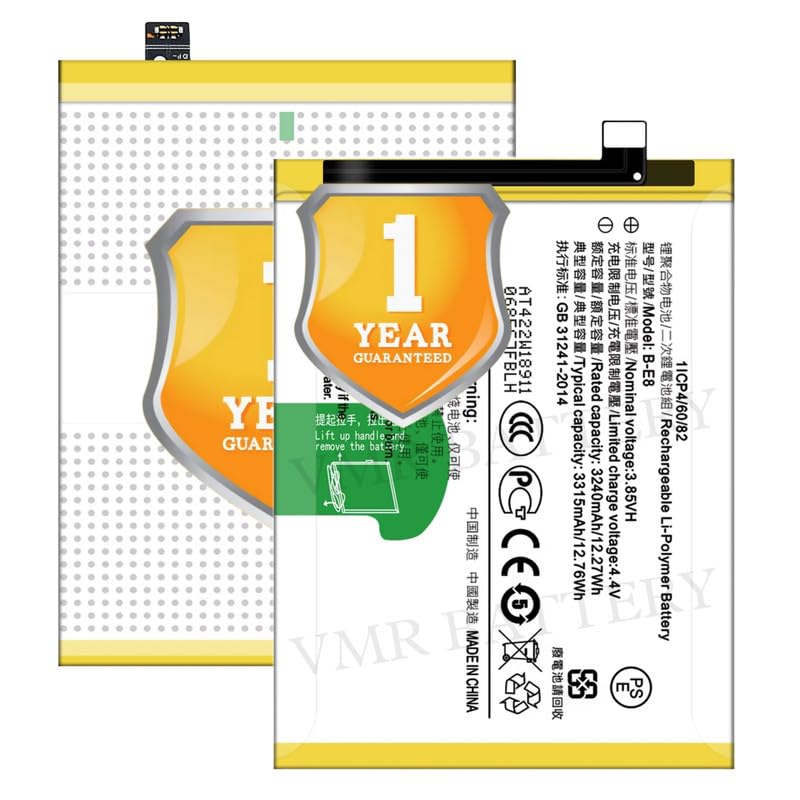 Image of Original B-E8 Battery Compatible for Vivo V11 | Vivo V11i | Vivo Y97 (V1813A, V1813T) - (3315mAh) - 1 Year Warranty K7