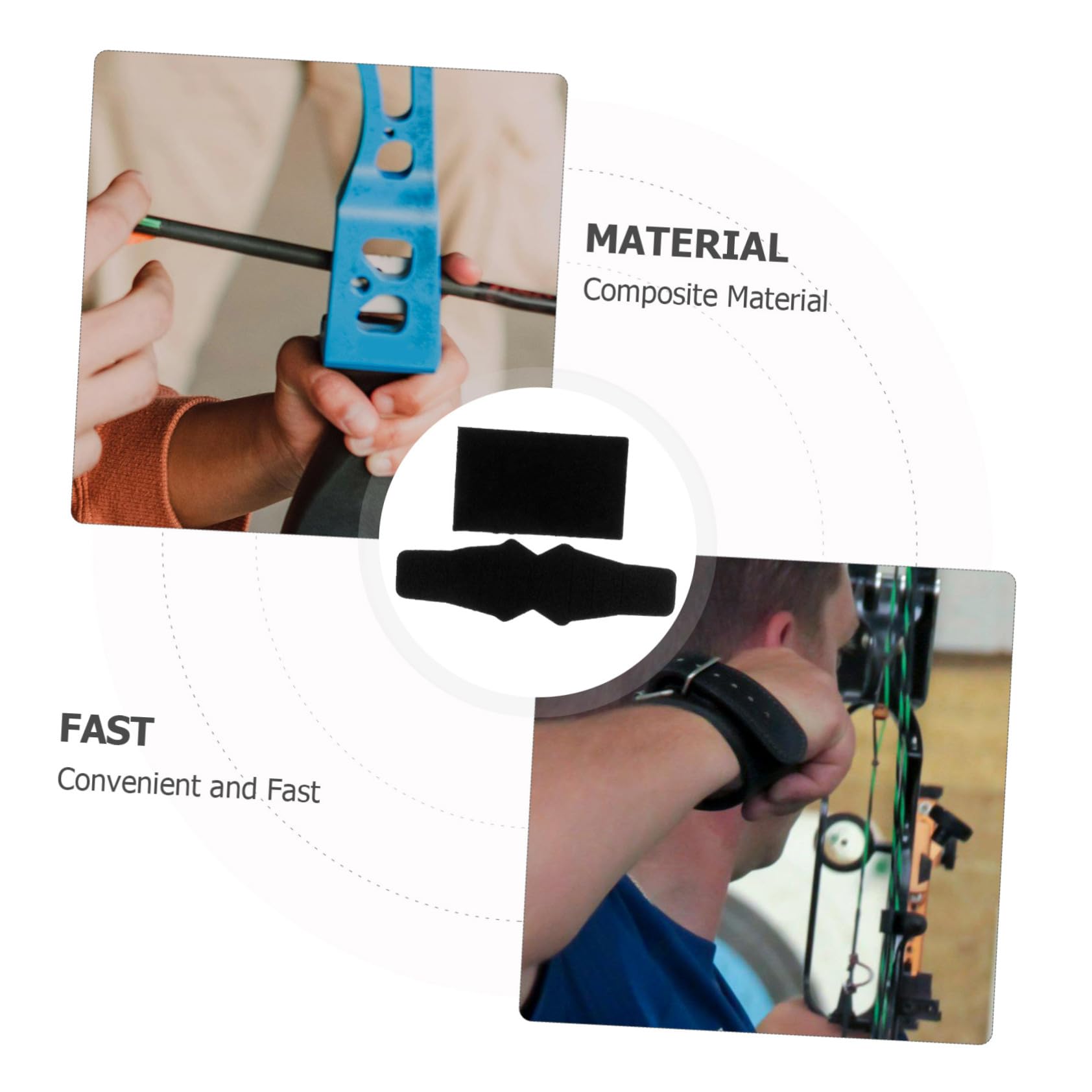 balacoo Archery Tab Pad Archery Rest Silent Sticker Vibration Silent Plate Slip Pad Replacement