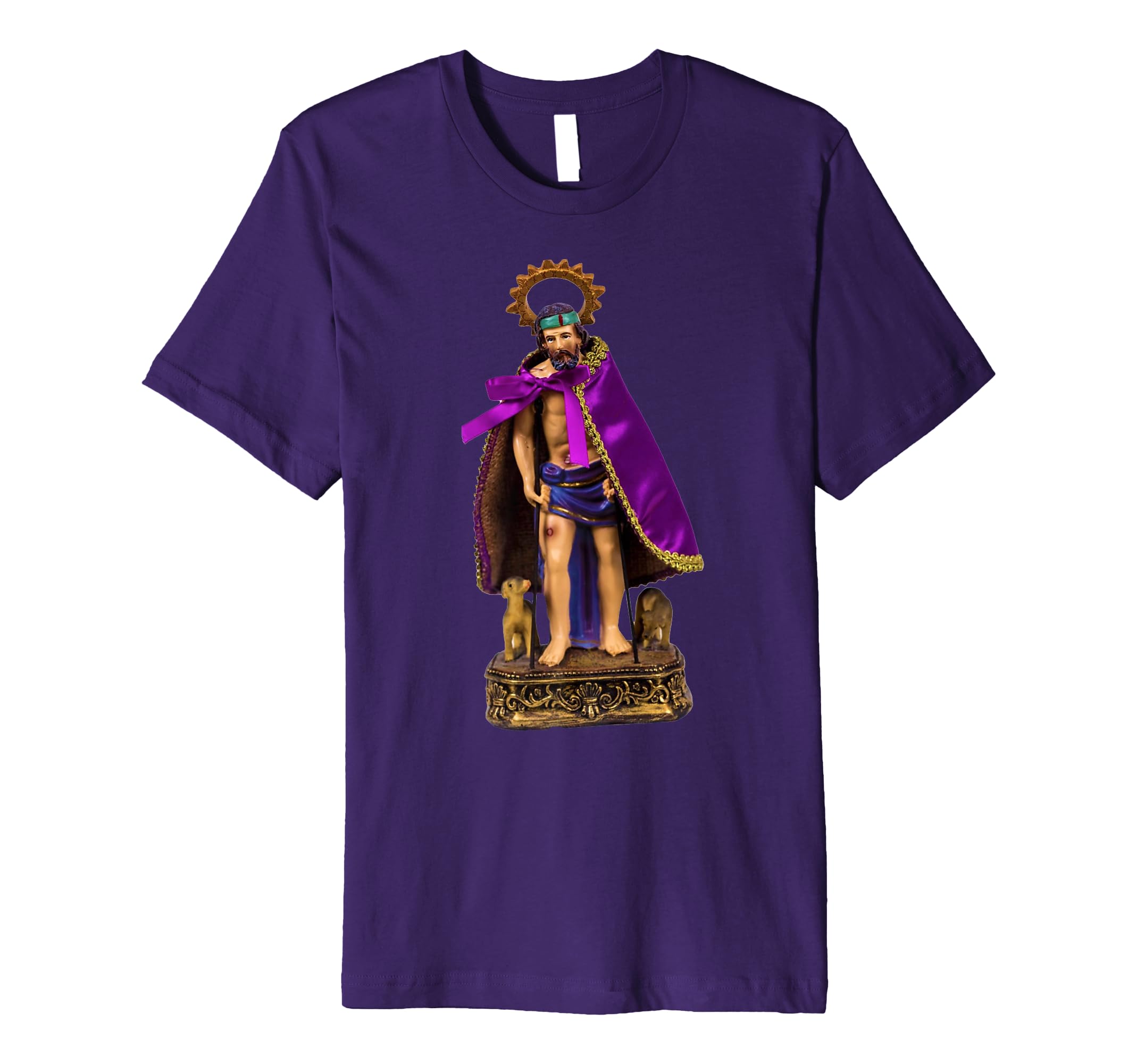 Santeria San Lazaro Babalu Aye with Dogs Premium T-Shirt