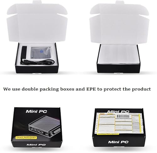 Miniatura 7 de Qotom Mini PC Q190G4U-S02 de 4 LAN con 4 GB de RAM 128 GB SSD, procesador Intel Celeron J1900, Quad Core 2.0 GHz, x86 Mini PC sin ventilador