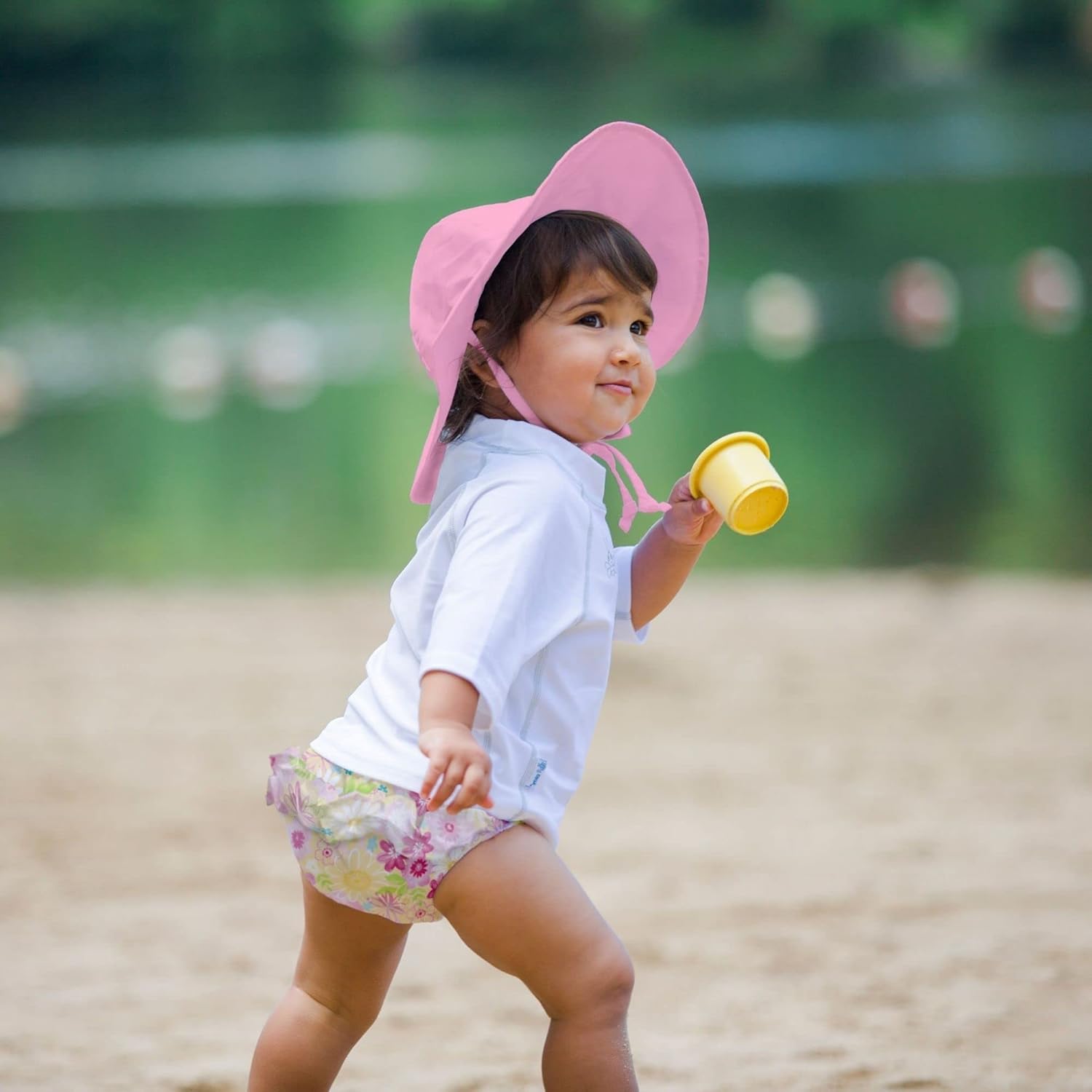 Green Sprouts Baby Girls Brim Sun Protection Hat - Image 6
