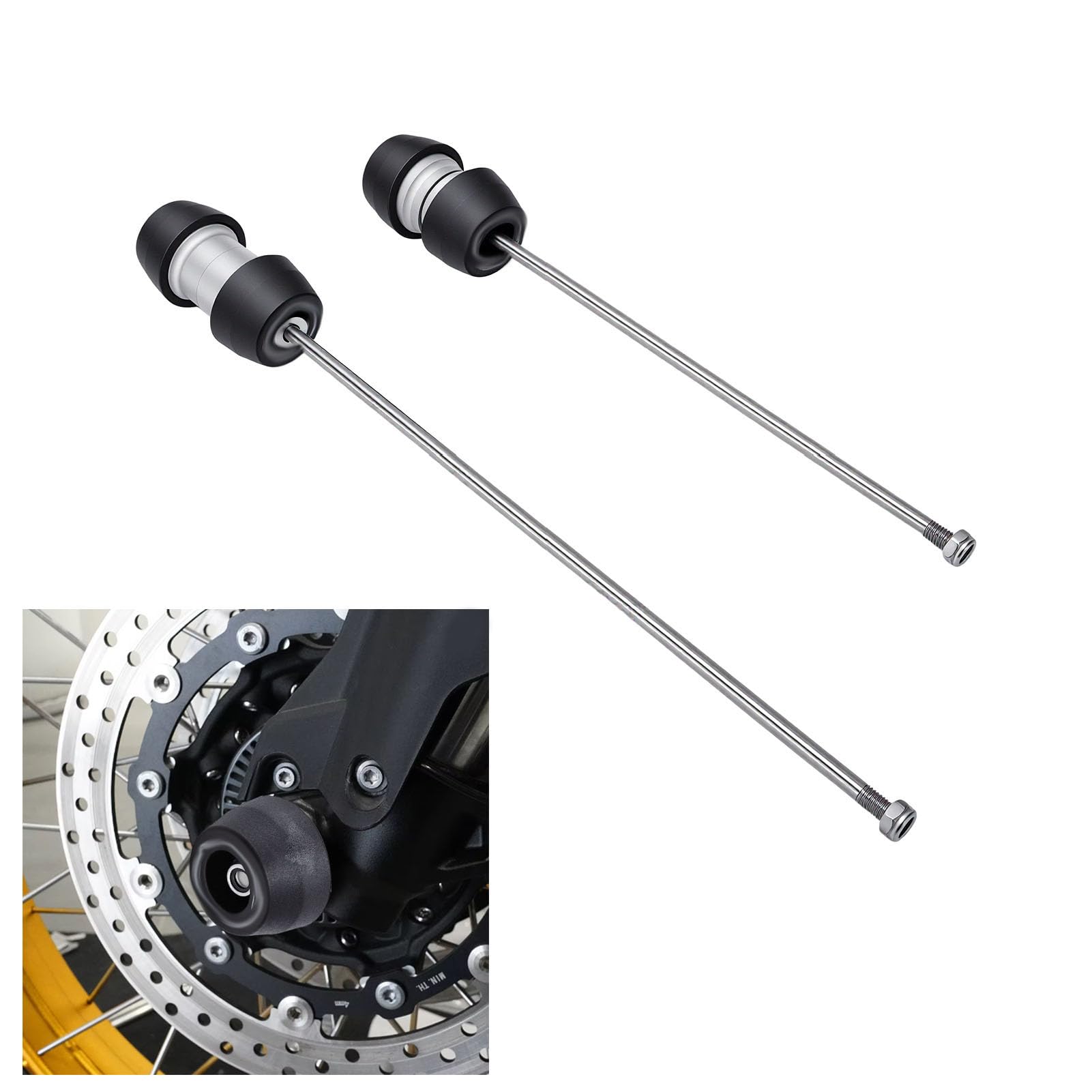 Acouto Deslizadores de Eje de Motocicleta para RS660 2021,2023