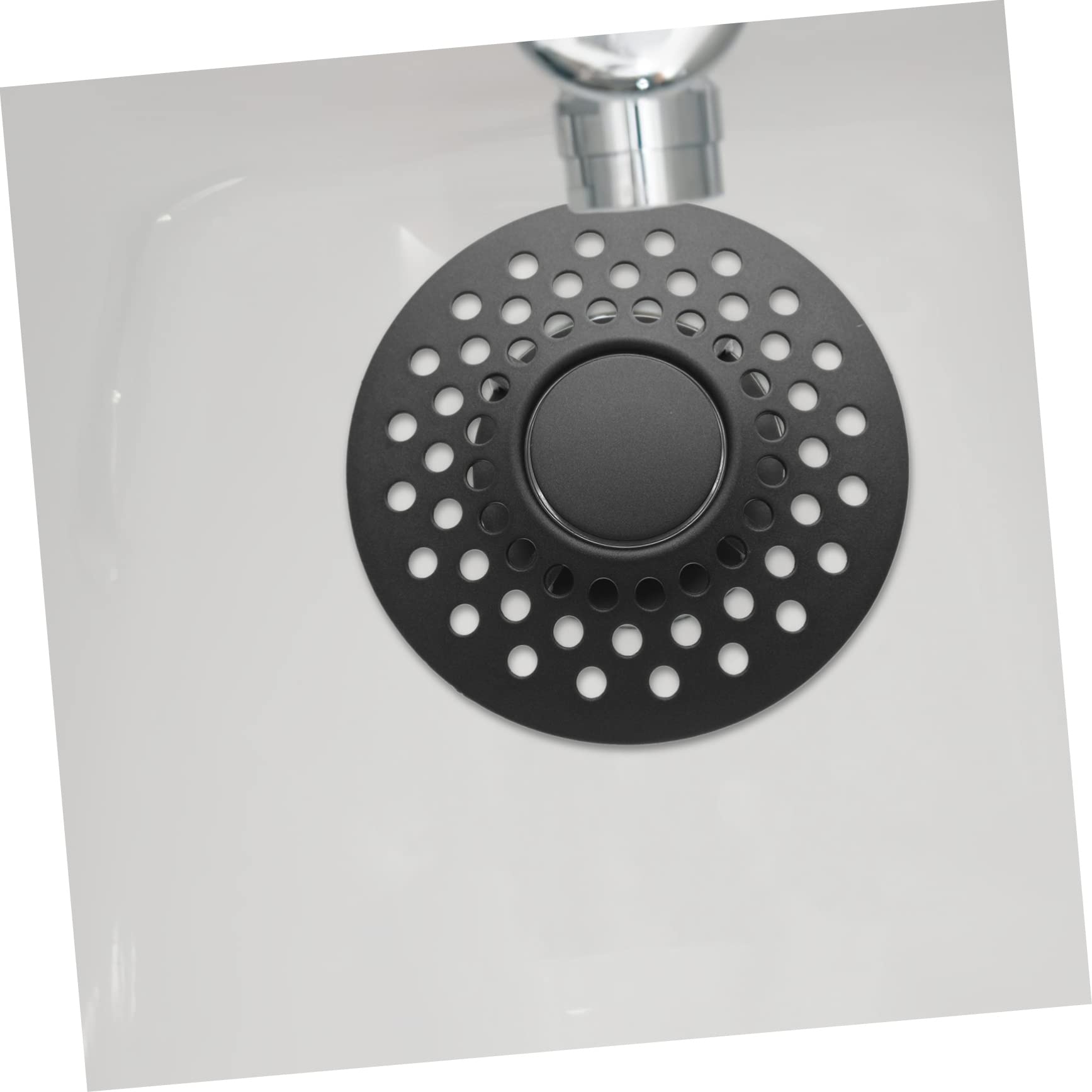 Tapón de Drenaje para Bañera Negro de Cobre, 1,3-1,6 Pulgadas