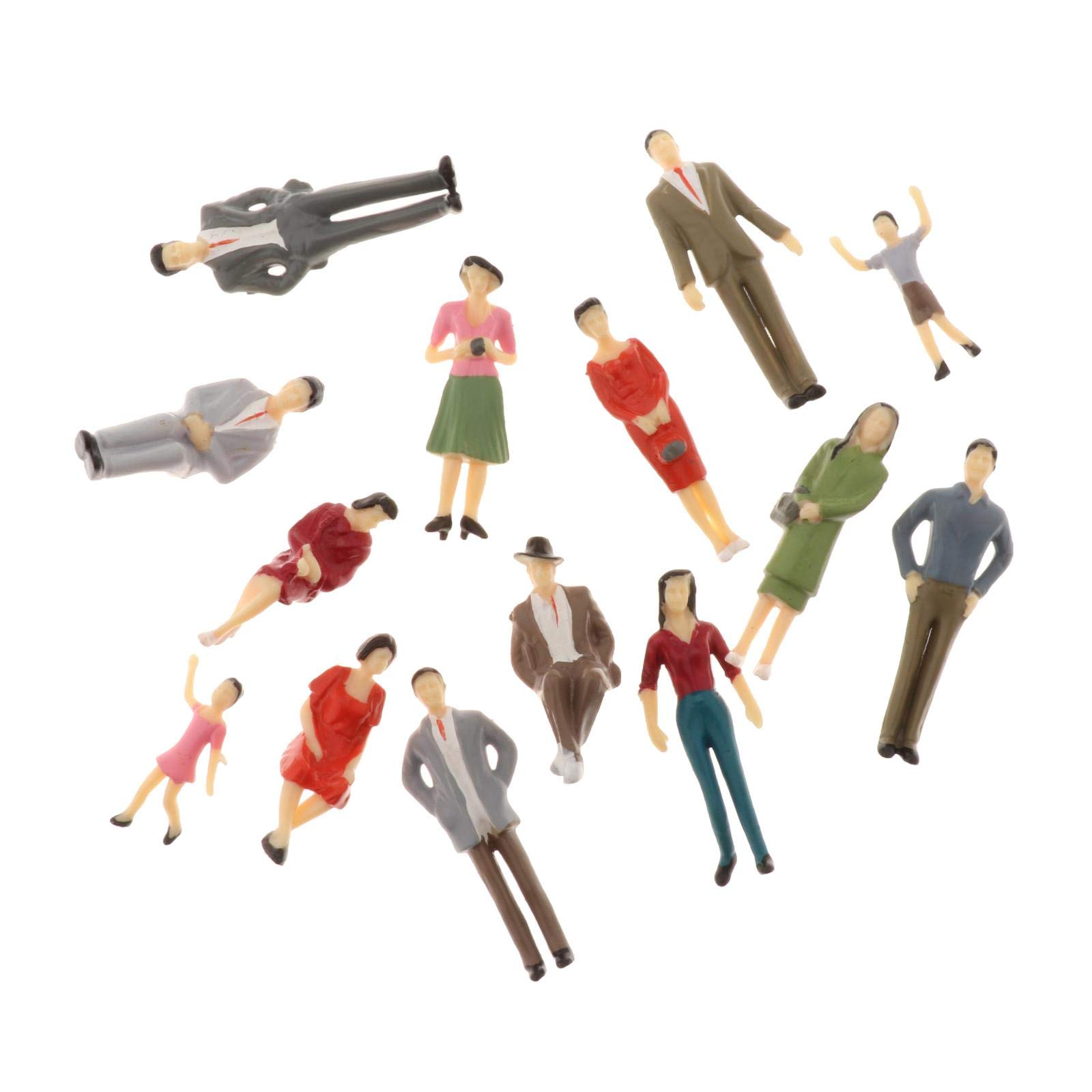 Amazon | 1:30スケール 人形 人物 人間フィギュア 塗装人 14点セット 