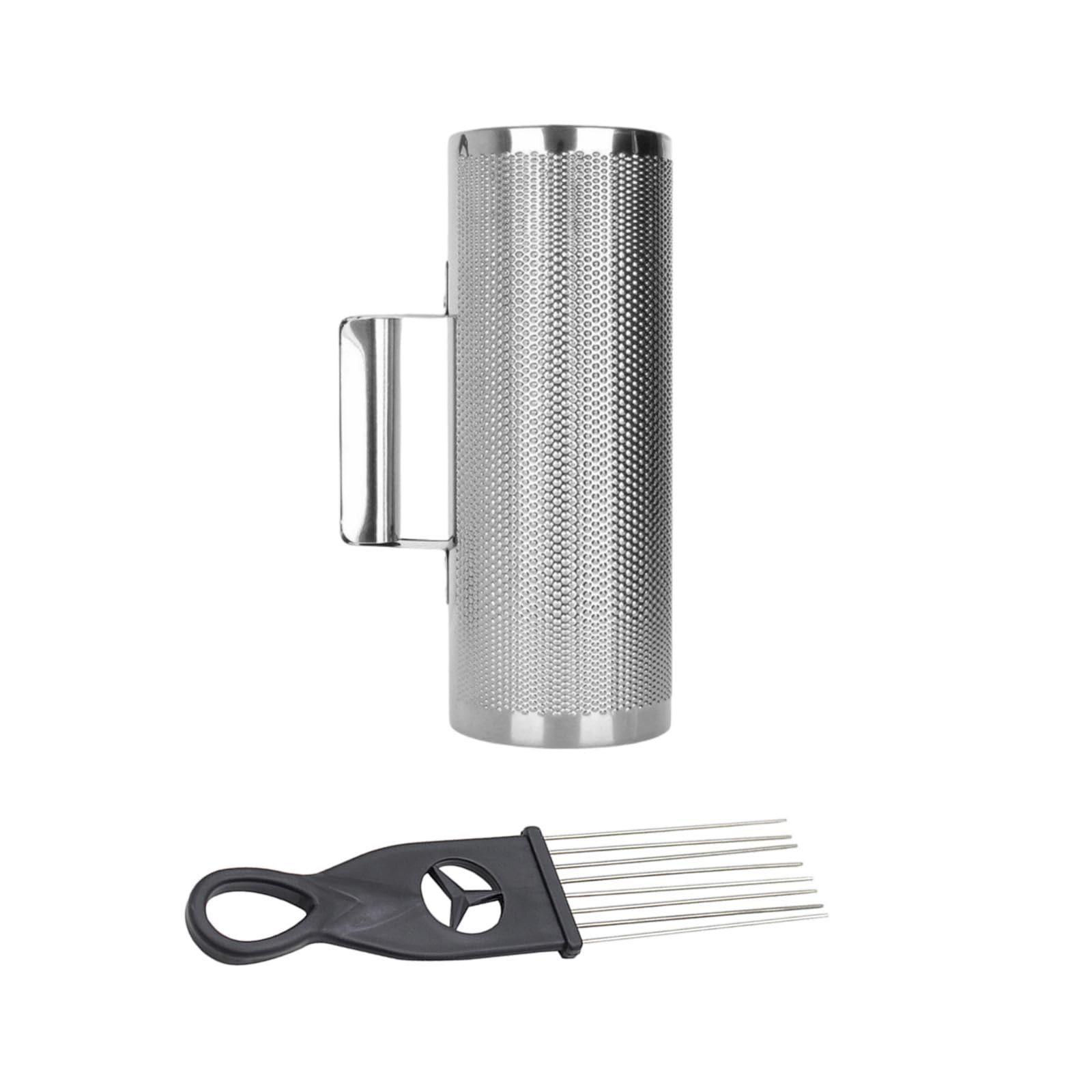 Guiro Instrument, leichtes Hand-Percussion-Instrument für Live-Auftritte, 25 x 7,5 cm, Silber, 3 Stück