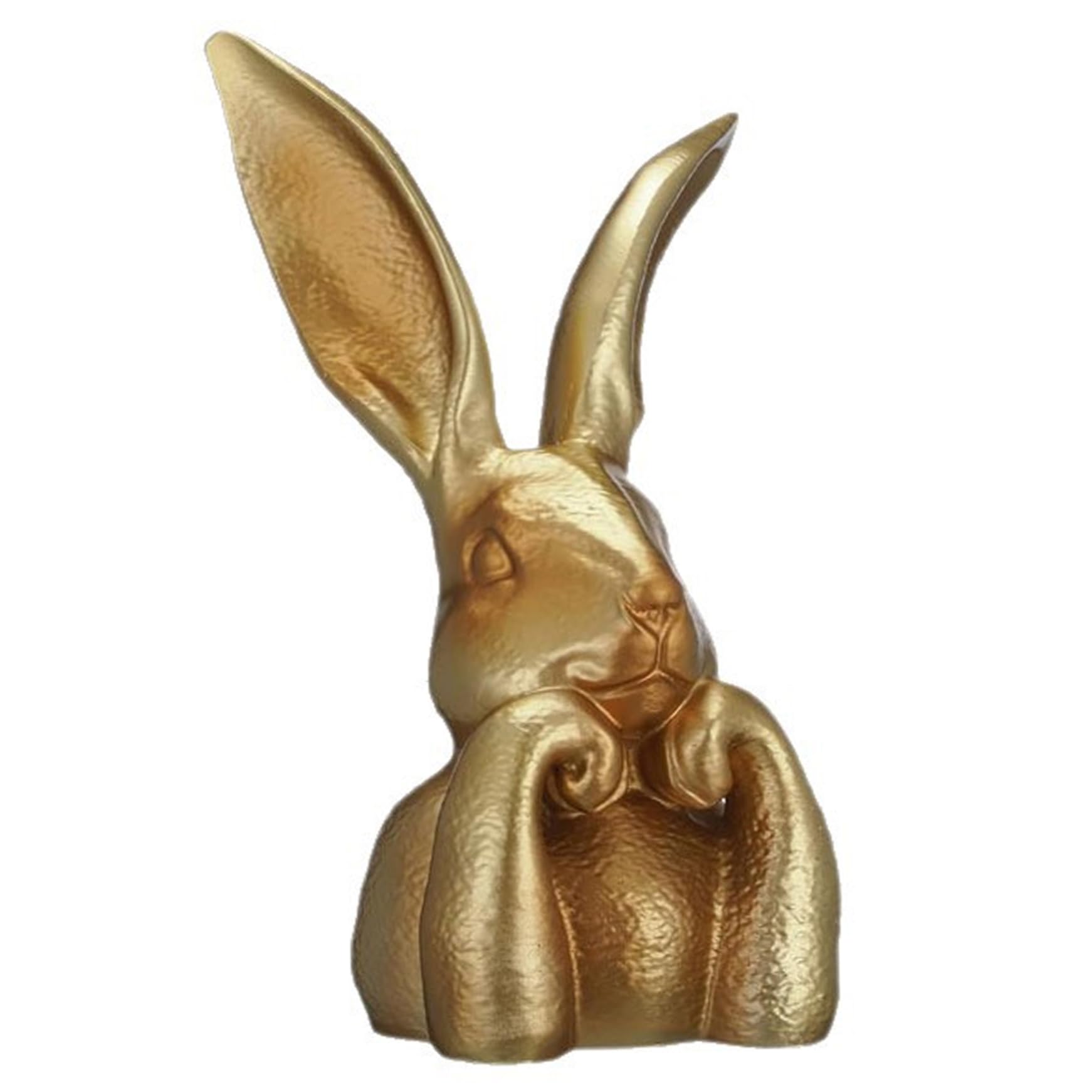 Lapin d'or pour cheminée et pièce maîtresse de table de salon