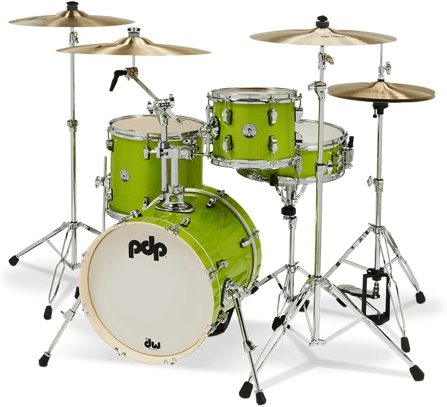 PDP New Yorker 4-piece Shell Pack - Electric Green Sparkle