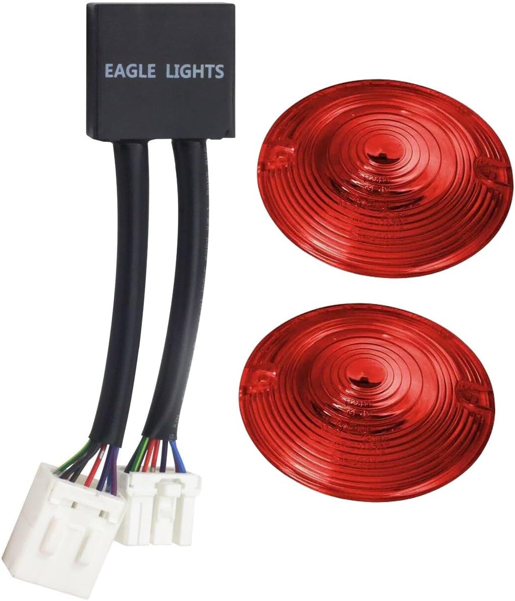 Eagle Lights Run/Brake/Turn Module with BRAKE BURST Strobing Rear Brake Lights for Motorcycles (Add 3 1/4" Lenses)
