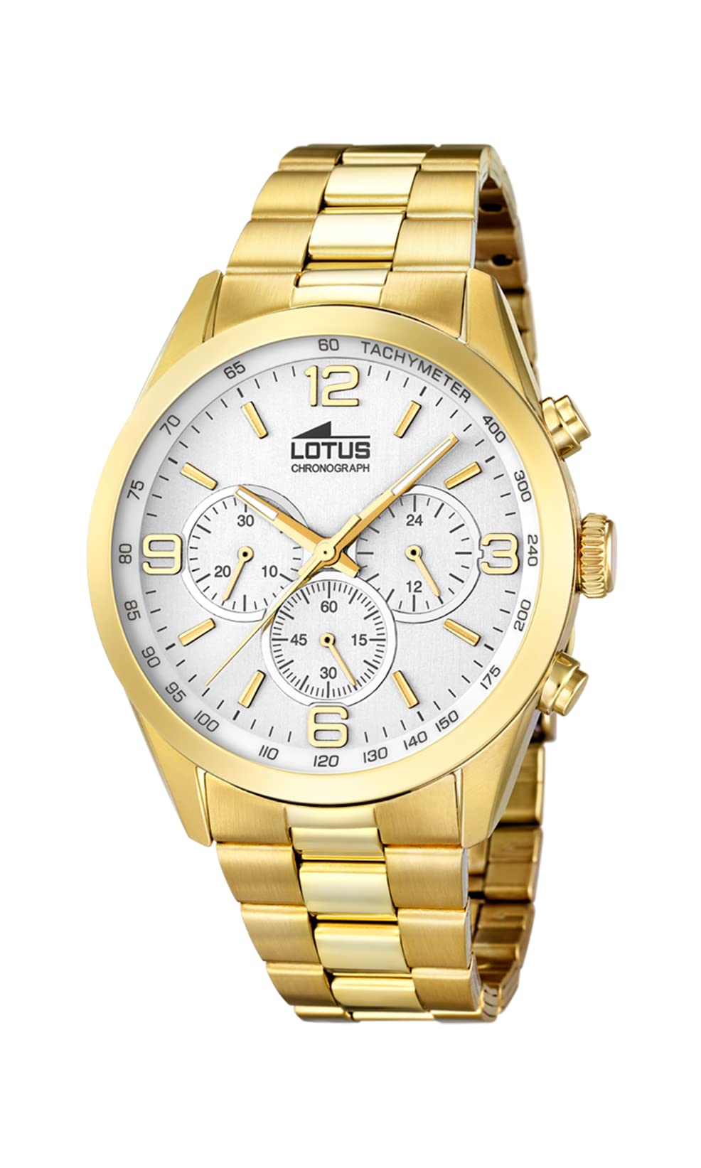 LOTUS Reloj Hombre 18153/1 Minimalist Caja de Acero Inoxidable 316l Dorado Correa de Acero Inoxidable 316l Plateado