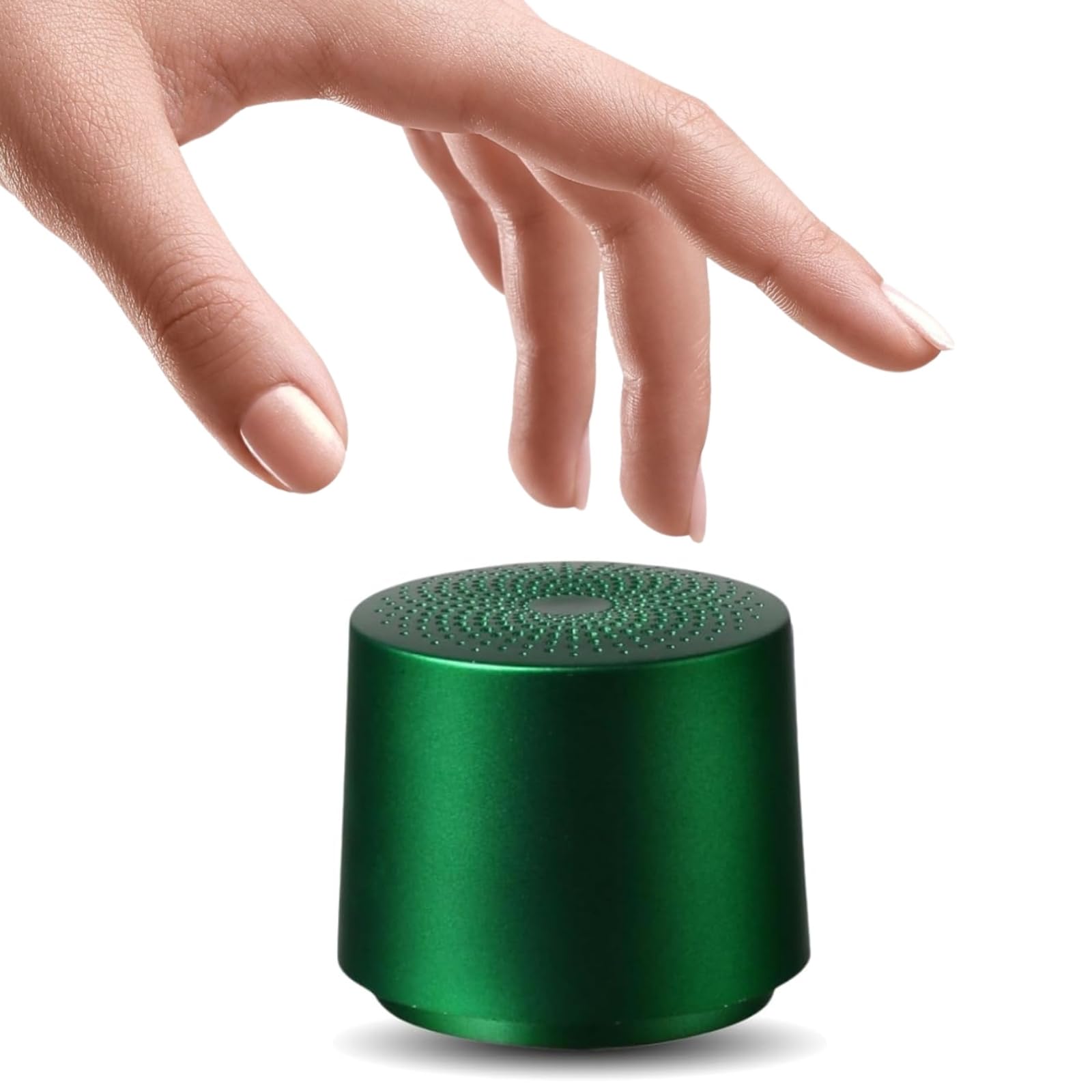 TWS Portable Wireless Speaker with Built in Mic and Play 2 Speakers Together Green