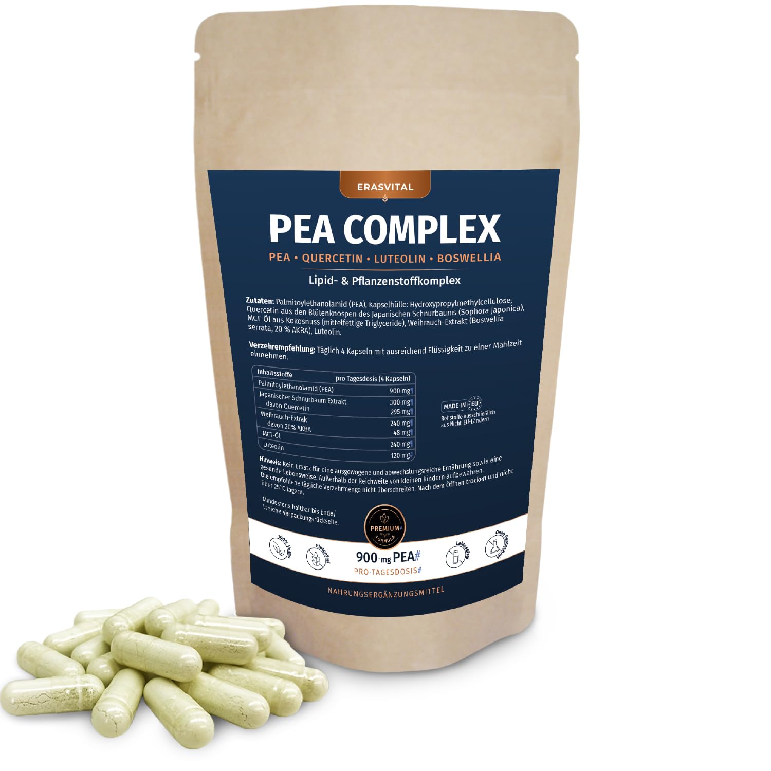 PEA COMPLEX – PEA mit Quercetin, Boswellia (20% AKBA) & Luteolin (360 Stk (1er Pack))