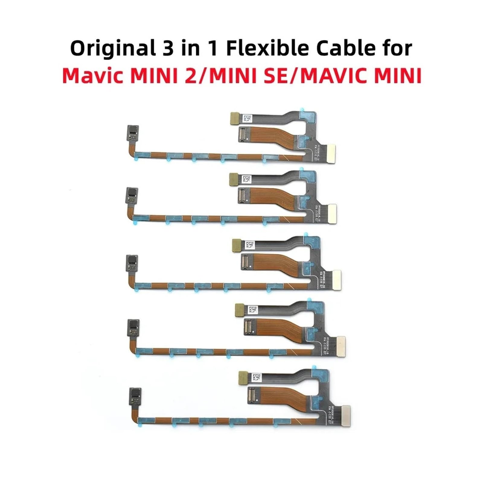 Compatibile con DJI Mini 2 SE/Mini 2/Mavic Gimbal Camera 3 IN 1 Flex Cable Parte di ricambio a nastro flessibile