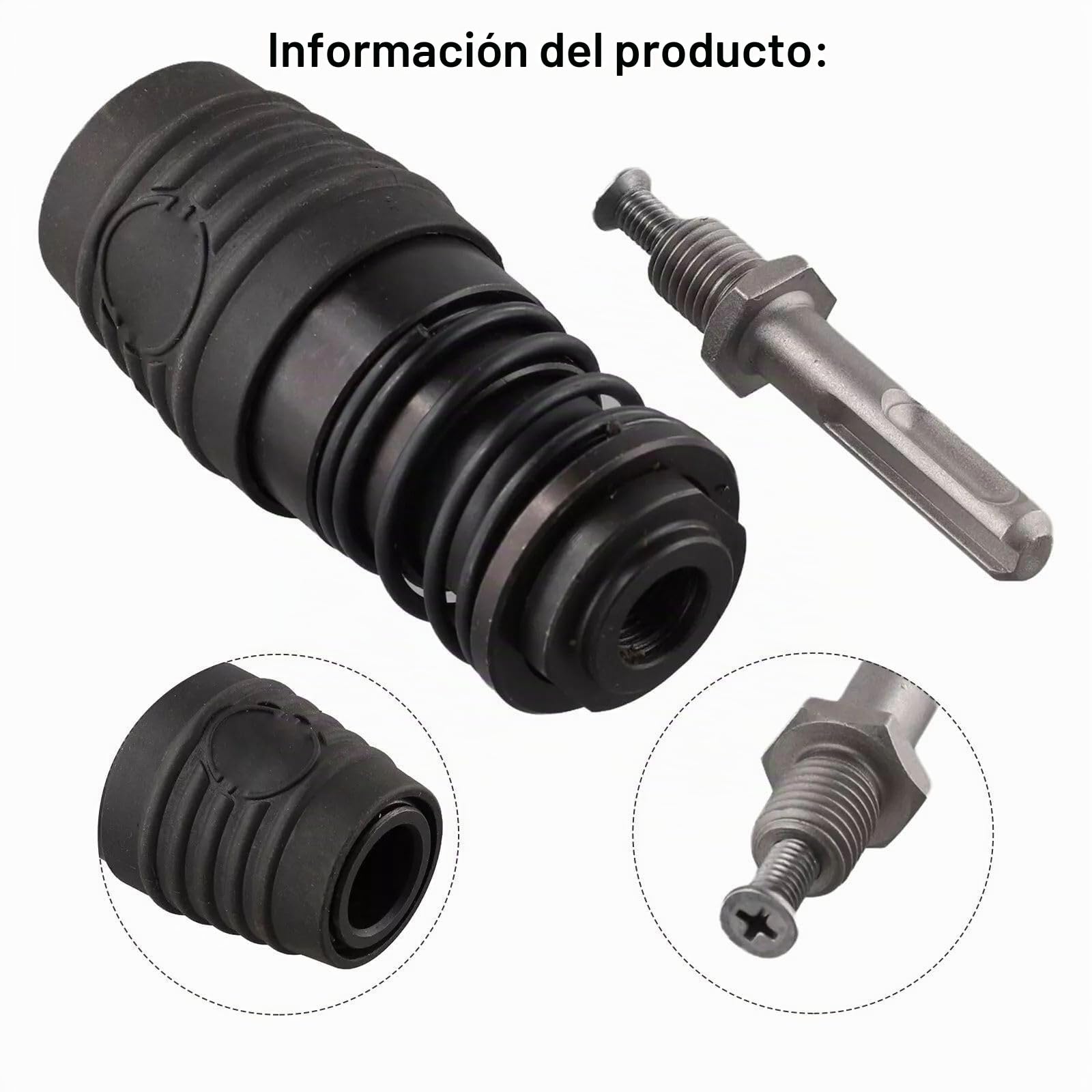 Adaptador de Portabrocas SDS Max a SDS Plus para Taladradoras Percutoras Rotativos, Mandril para Taladro - Cambio Rápido y Versatilidad para Sus Proyectos