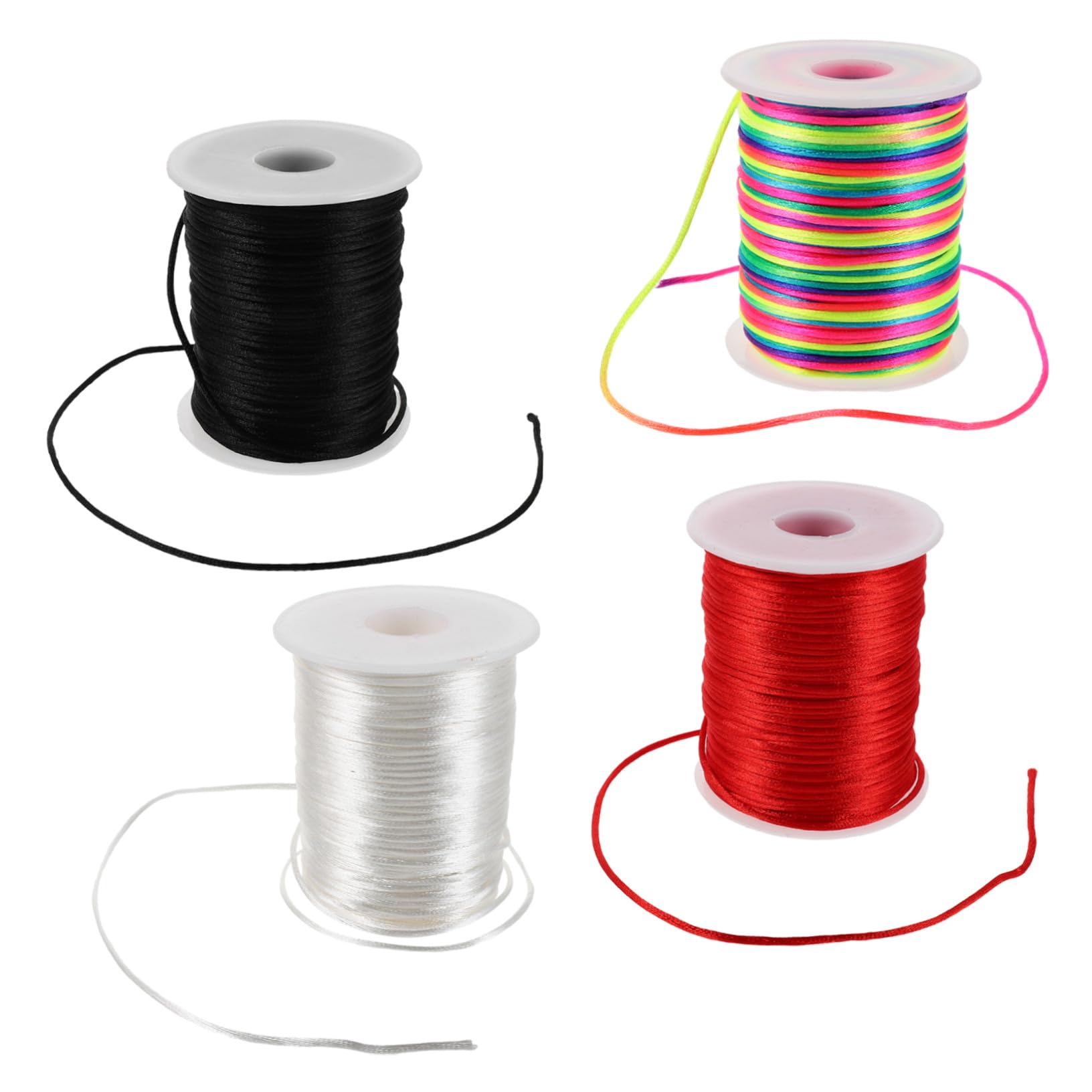 Corde décorative polyester ciré SHINEOFI pour bijoux de perles et loisirs créatifs
