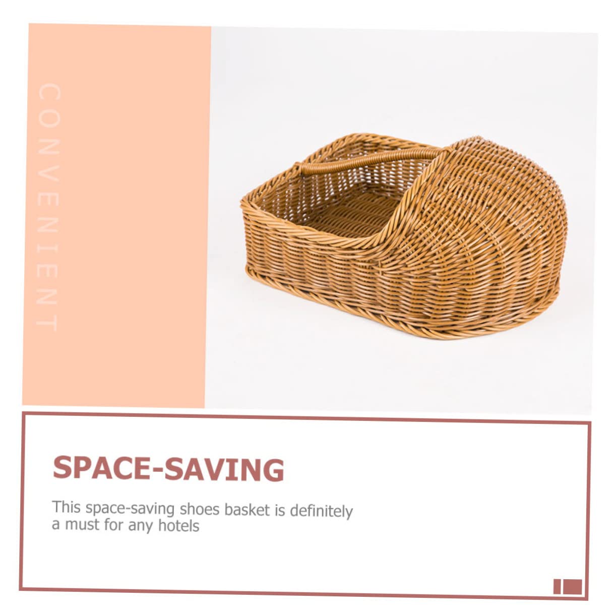 PRETYZOOM Panier à Pantoufles Portatif 370x270x190mm en Polypropylène Résistant Multifonction pour Maison et Hôtel Rangement Salle de Bain Organisé