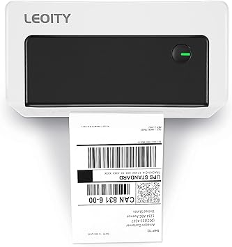 Leoity Thermal Label Printer, Shipping Label Printer for UPS, USPS, USB Connected Commercial Direct Label Maker Compatible with Shopify, Ebay, ...