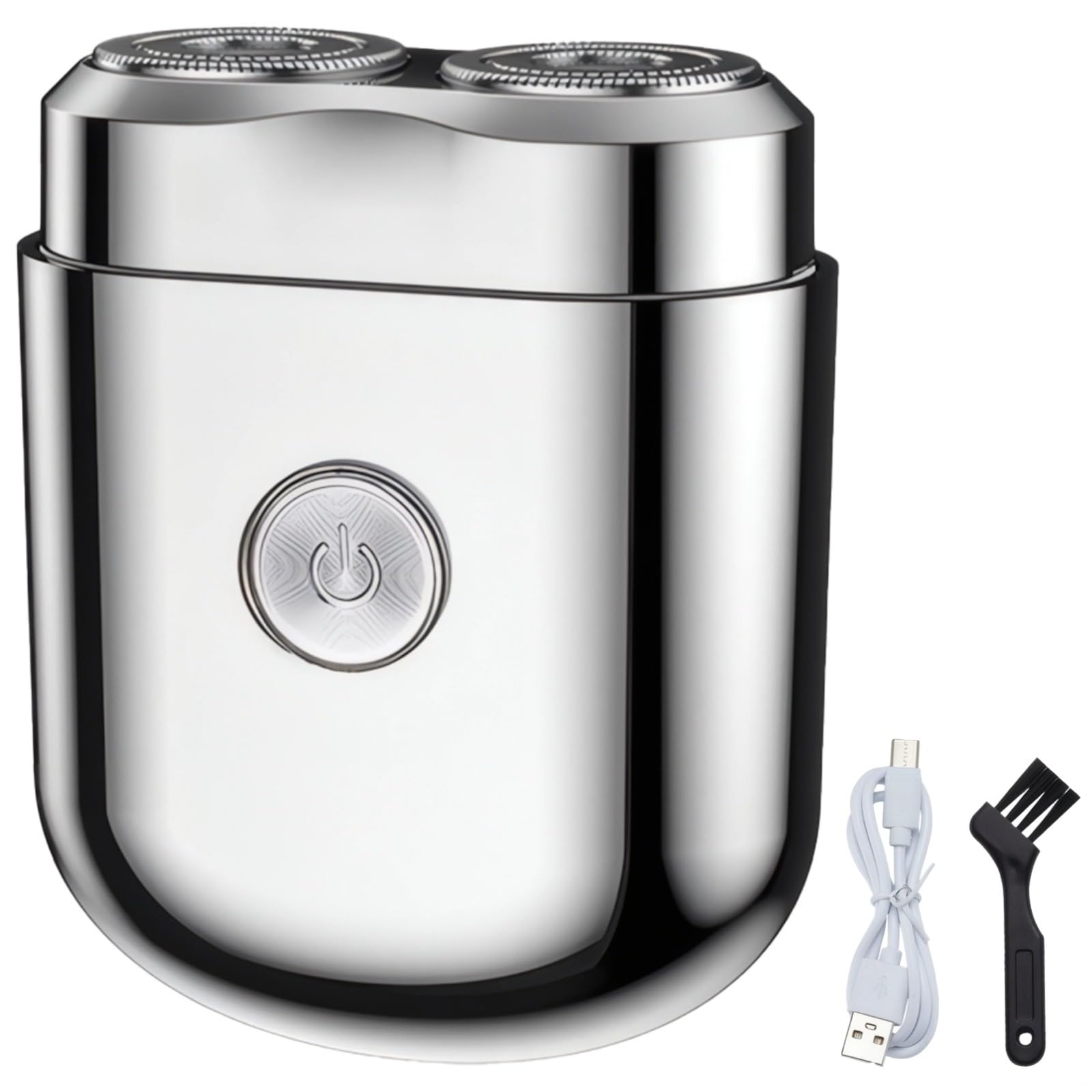 Rasoio elettrico in lega, rasatura portatile ricaricabile, ricarica USB impermeabile di tipo C, viaggi e uso quotidiano, lunga durata della batteria, rasatura a basso rumore