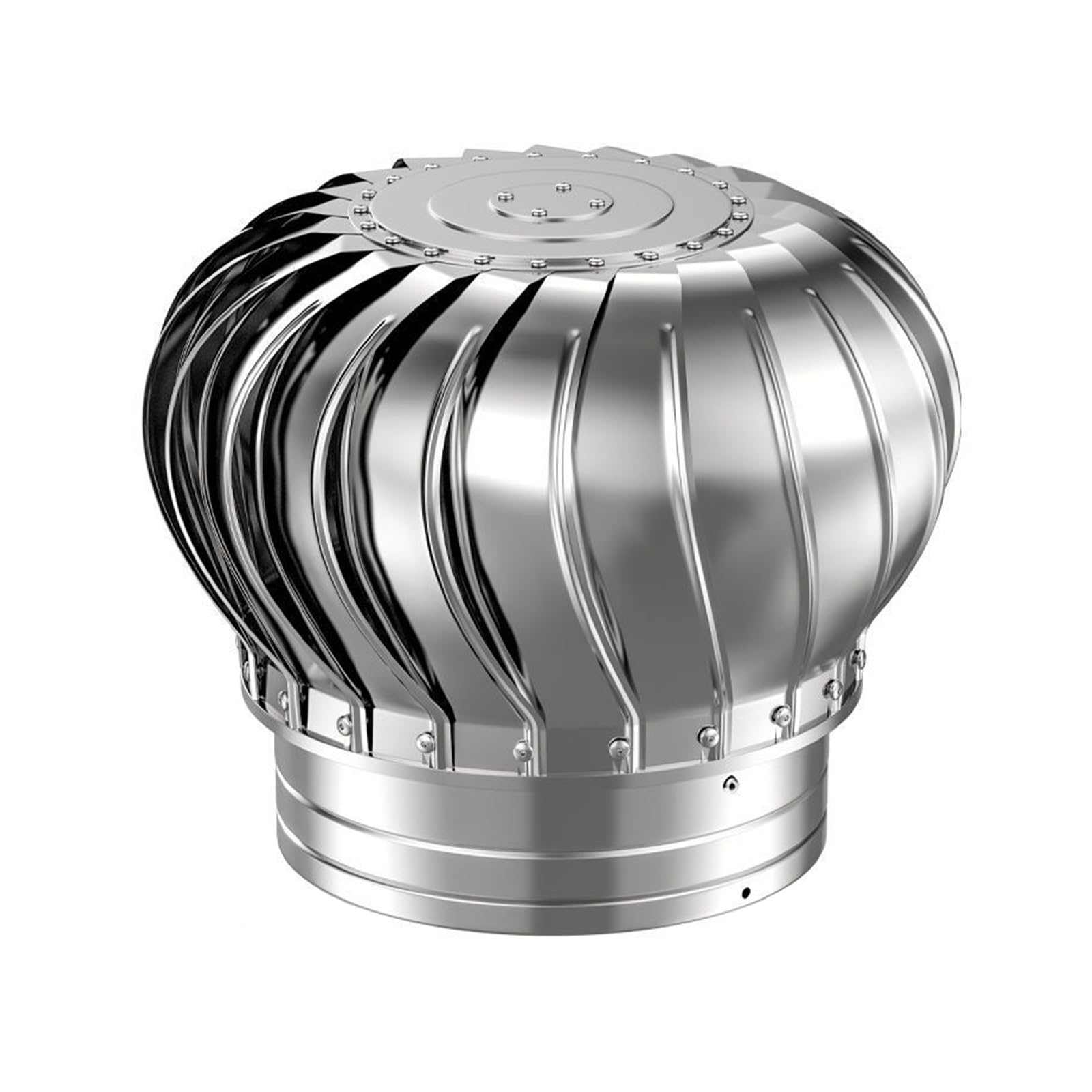 Cgjdfjhe Silver Unpowered Wind Cap, 304 Thick Stainless Steel Air Vent, Wall Mount Exhaust Covers Vents Outlet, Diy Easy Hookup Kit, For Ventilation A(6.3Inch(160Mm))