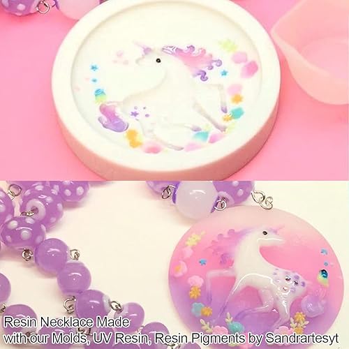 Miniatura 6 de Molde de resina epoxi Funshowcase con agujero para las joyas, arcilla polimérica, fabricación de jabón, proyectos de manualidades de gemas de