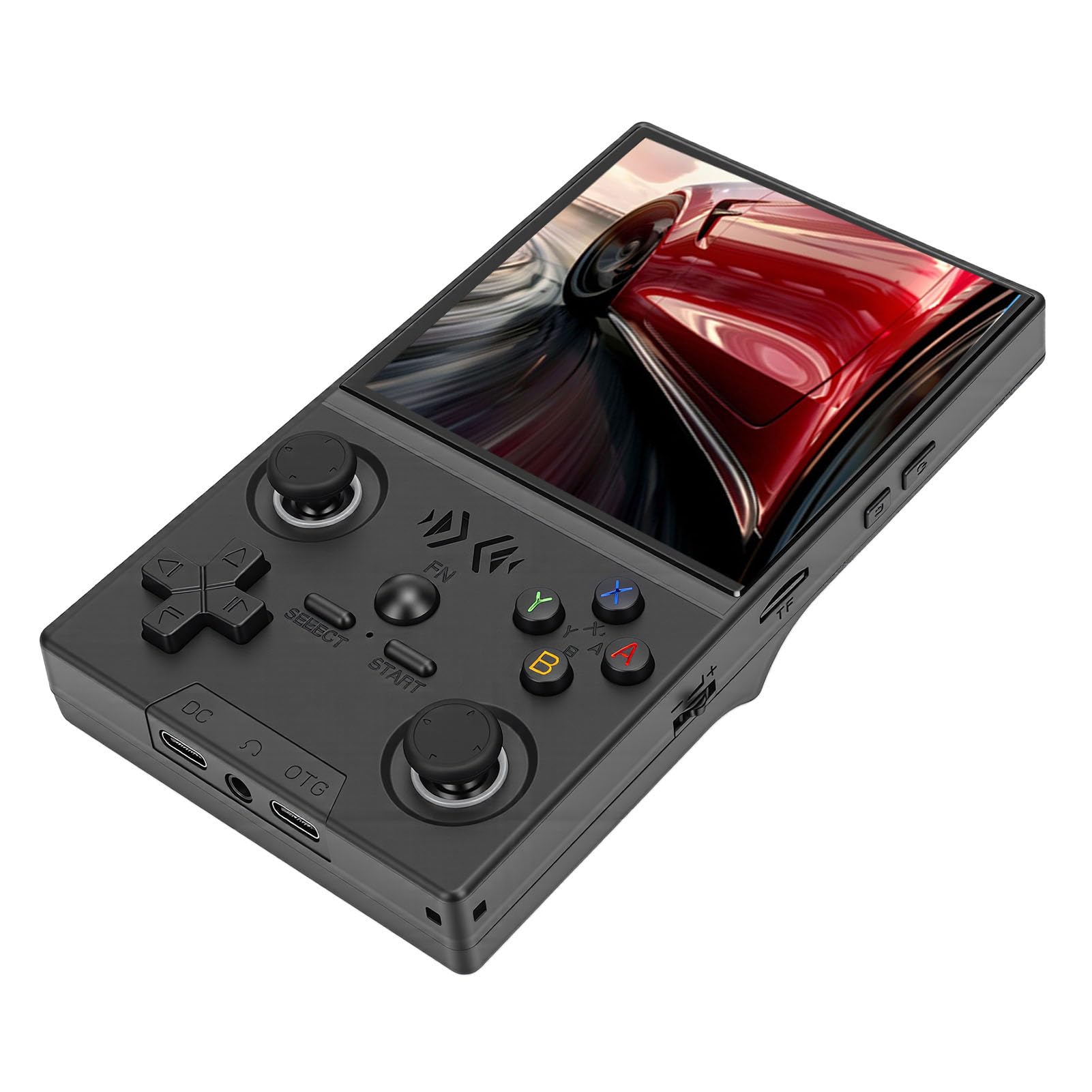 Handheld-Spielekonsole, WiFi Open Source, 4 Zoll HD-Bildschirm, 720 X 720, Tragbare Retro-Videospielkonsole, 4000 MAh, Unterstützung für Linux Open Source System (64G)