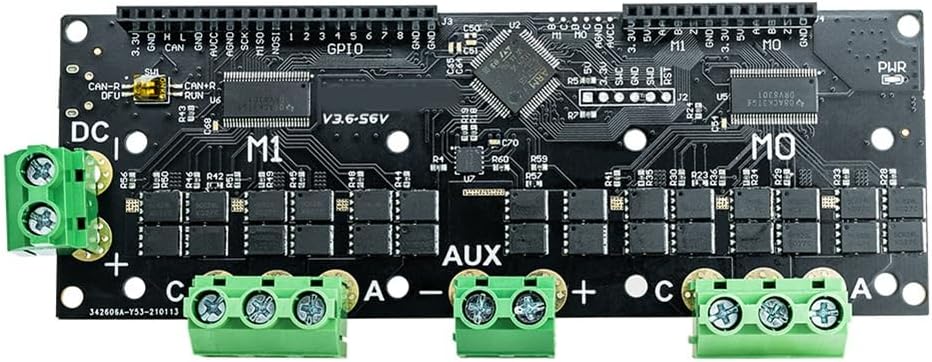 Servo Dual Motor Controller XDRIVE XDrive3.6, 56v FOC BLDC, Achieve High- with ODrv V3.6 Upgrade Boards