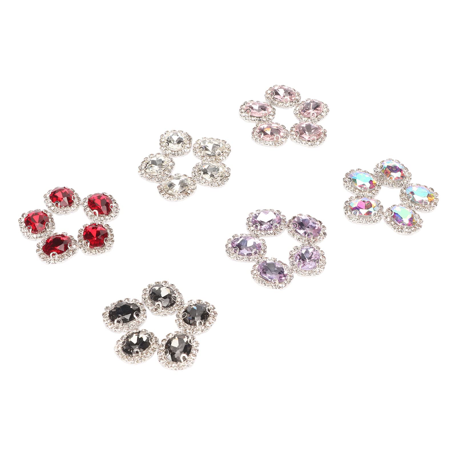 COSER EN PIEDRAS DE VIDRIO MULTICOLOR COSER CRISTAL DIY MANUALIDADES JOYERÍA ROPA ZAPATOS PARA LA MAYORÍA DE LAS ESCENAS — view 4