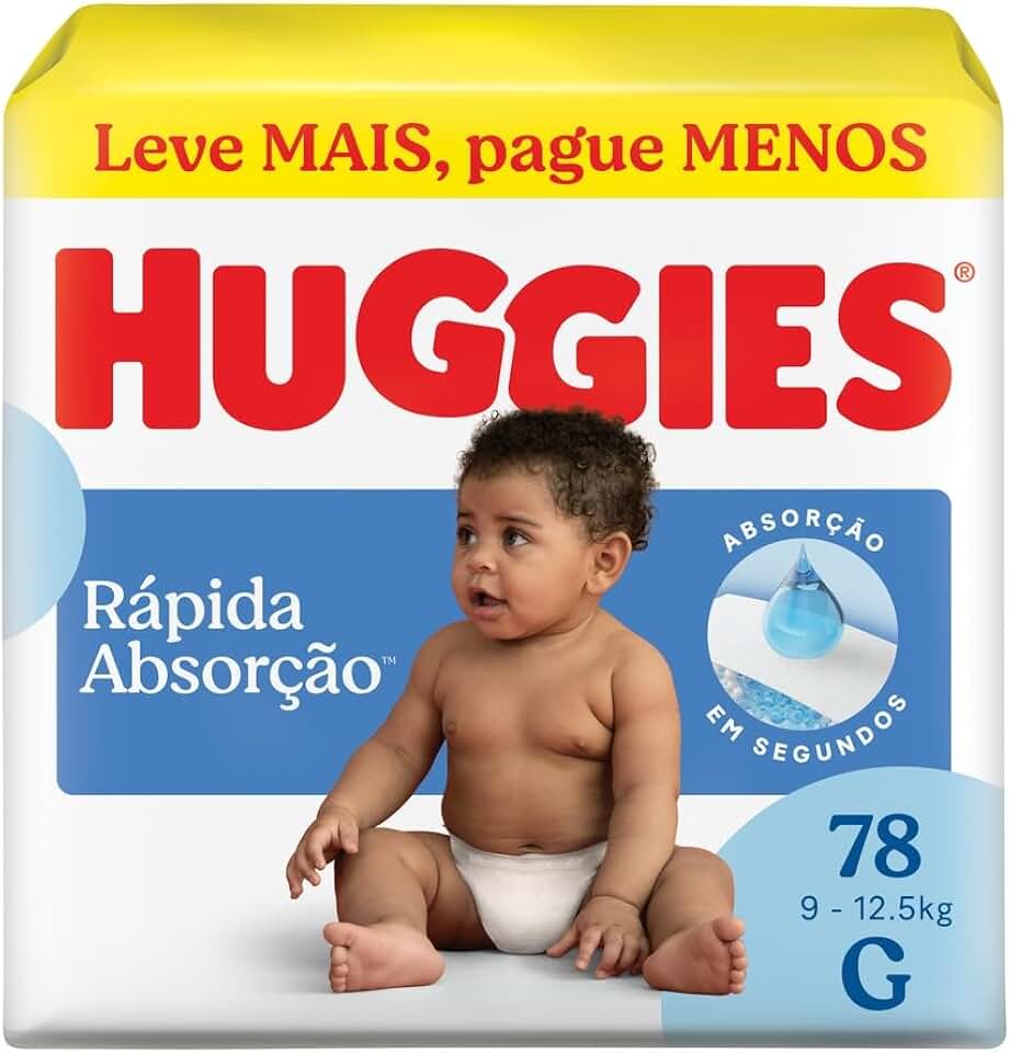 Fralda Huggies Tripla Proteção G - 78 fraldas