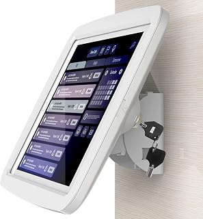 Tablet iPad Wall Mount for 10.2 inch iPad 7th 8th 9th Generation Lockable Tiltable Anti Theft Security Adjustable Tablet Mount BSW102T