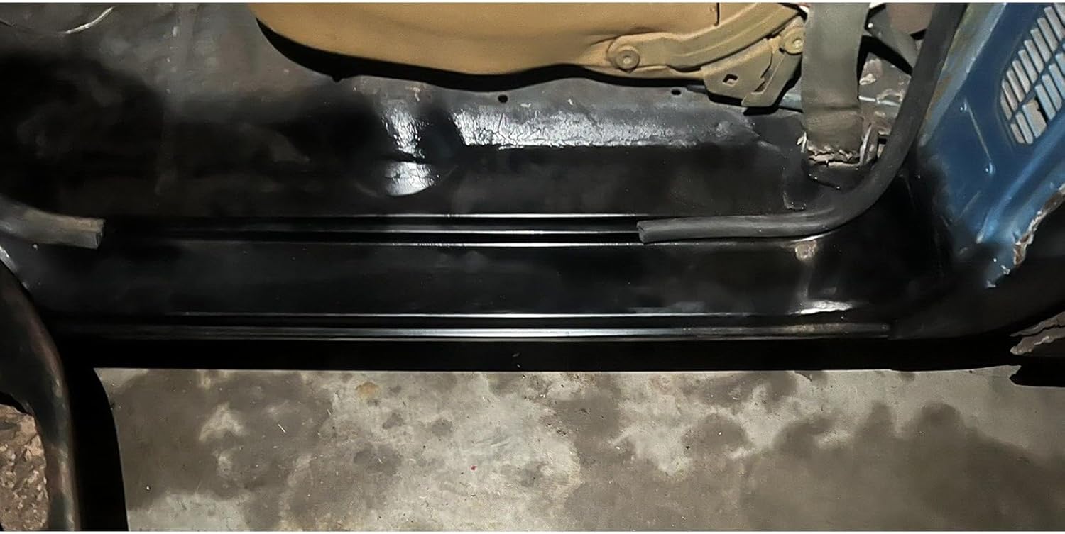 ECOTRIC Full Rocker Panels Compatible with 1967-1972 Chevy Chevrolet GMC C10 Truck w/Inner Patch Panels Replacement for GM1600102 GM1601102