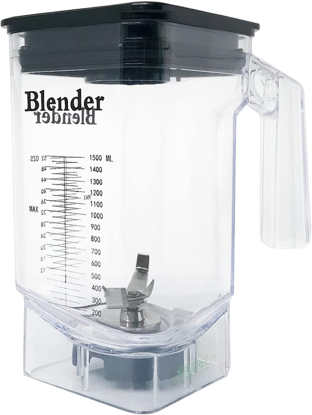 CRANDDI K80 Container Pitcher Jar, 52oz Blender Replacement with Blade and Lid, Blender Spare Parts Accessories for K85, K98C