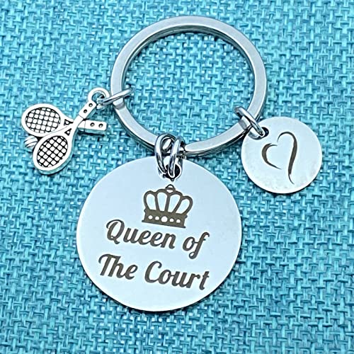 Xyqcy Tennis Lover Jewelry Gift Tennis Keychain For Girls Teens Tennis Girl Jewelry Best Queen Of The Court Tennis Team Gift Inspirational Gift For Tennis Player Christmas Birthday Graduation Gift #TOP5