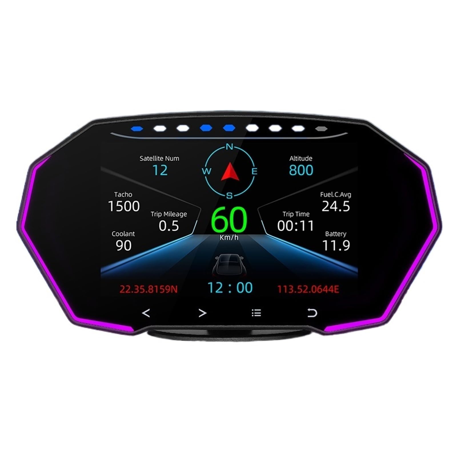 F11 OBD2 GPS HUD Wyświetlacz Samochodowy Head Up 4 Cal Prędkościomierz KMH MPH Tester Zegar Alarm Narzędzie Diagnostyczne Akcesoria Do Komputera Pokładowego Przyrząd Wielofunkcyjny