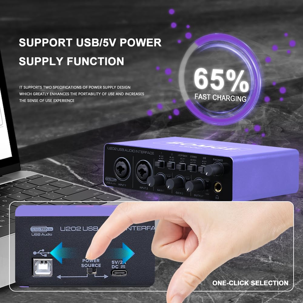 Amazon.co.jp: BOMGE USBオーディオインターフェース SOLO XLR/48V