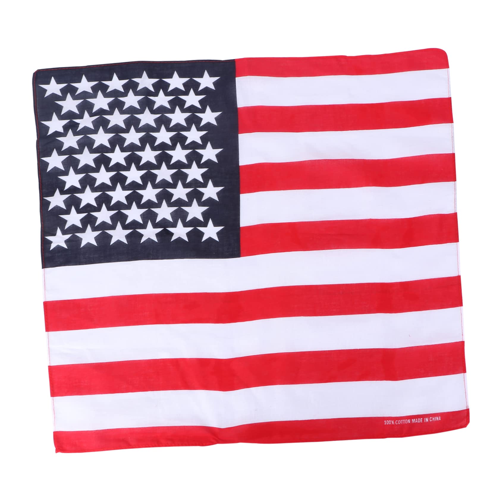 WOFASHPURET Usa Flag Printed Neck Shaped Cloth Kerchief for Women Soft and Comfortable Hair Bandana for Patriotic Events and Everyday Wear