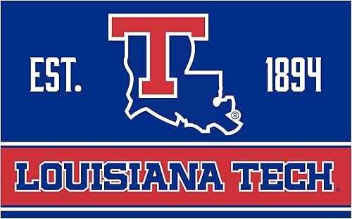Louisiana Tech Bulldogs - Letrero de madera con marco con licencia oficial