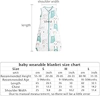 Vista 7 de ZIGJOY Saco de dormir para bebé, manta 100% algodón, sin mangas, saco de dormir de 0.5 TOG, saco de dormir suave para bebés de 0 a 6 meses, recién