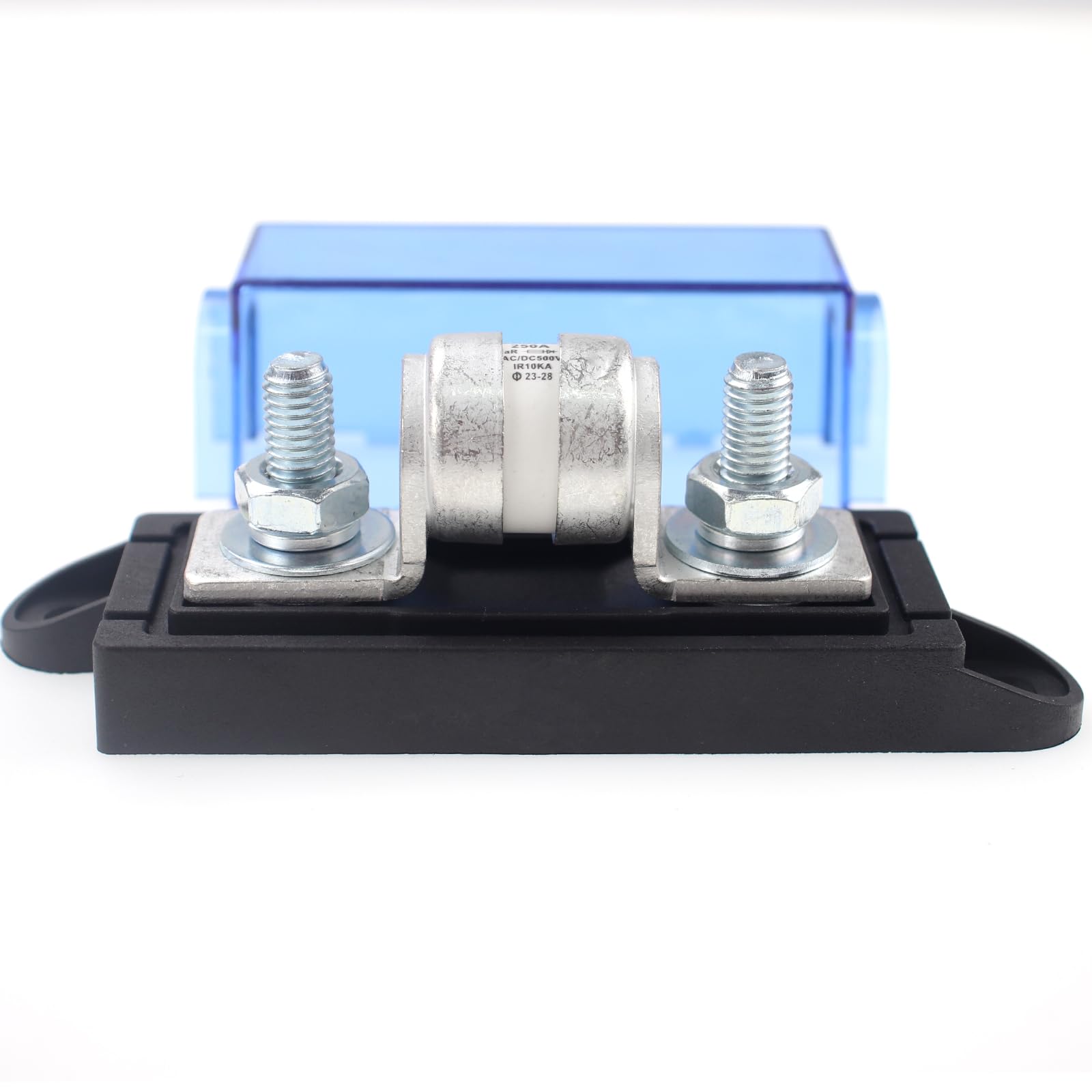 200 Ampere Klasse T Sicherung mit Block, Betrieb 500V DC, 200A IR 10KA Sicherung ANL Block für Wechselrichter, ATV, Wohnmobil, Boot, Autos, LKW, Autoradios Systeme