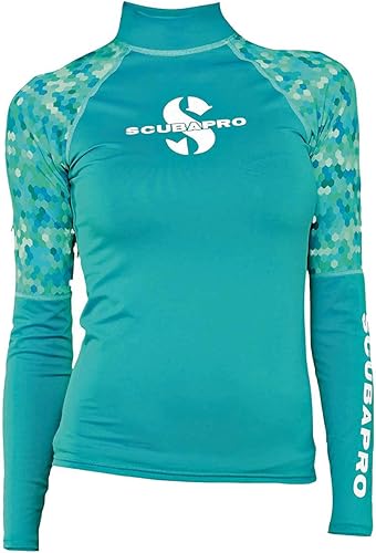 Scubapro UPF50 - Protector de erupción de manga larga para mujer, color caribeño, talla XL