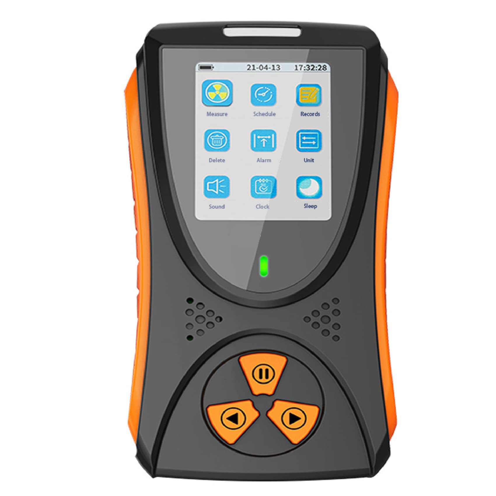 Geiger Counter Nuclear Radiation Detector, Rechargeable High Accuracy Beta Gamma X-ray Nuclear Radiation Dosimeter with LCD Display, Measure Range 0.05uSv-50mSv