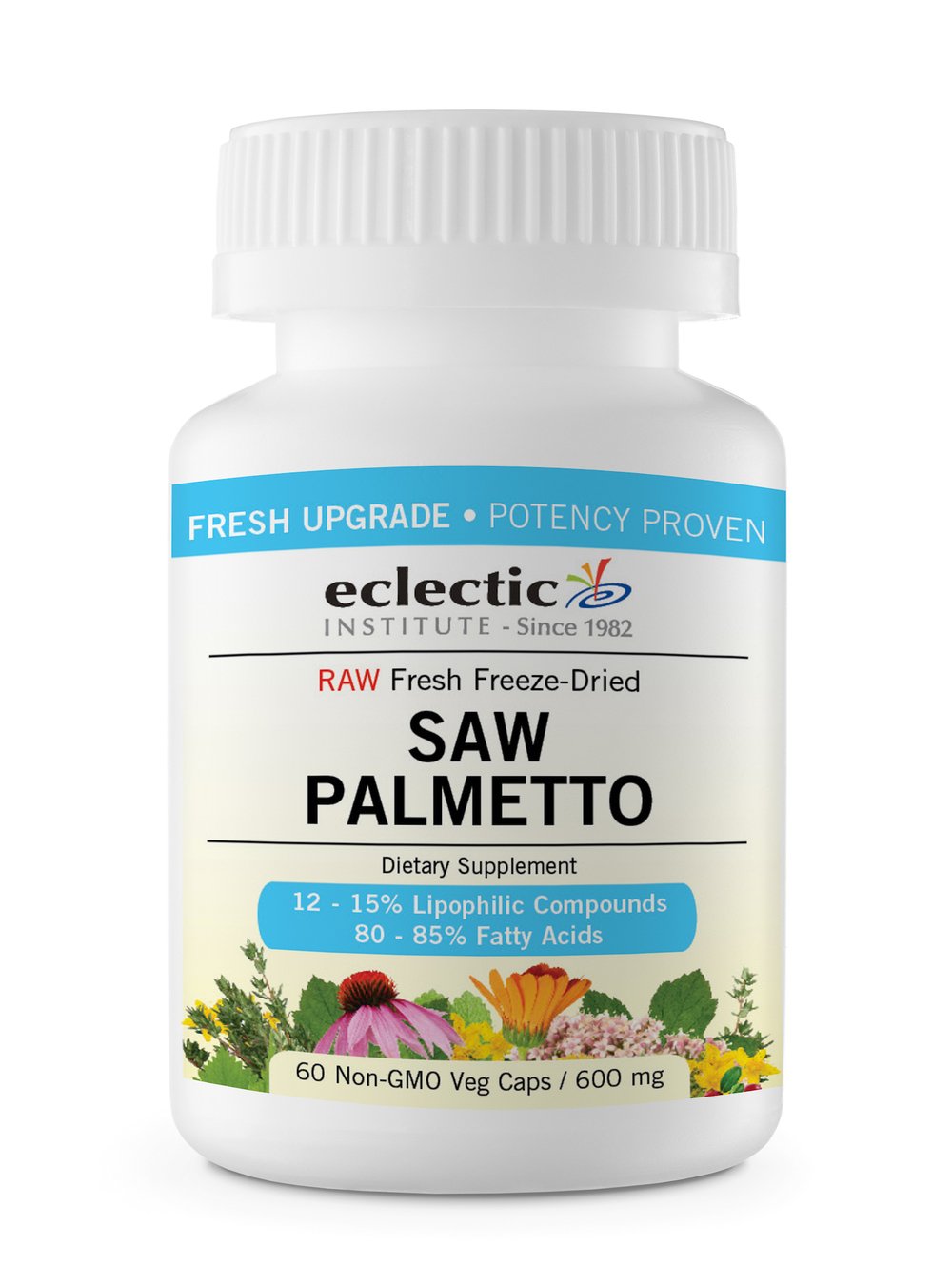 Eclectic Saw Palmetto 600 Mg Fduv, Blue, 60 Count - Image 2