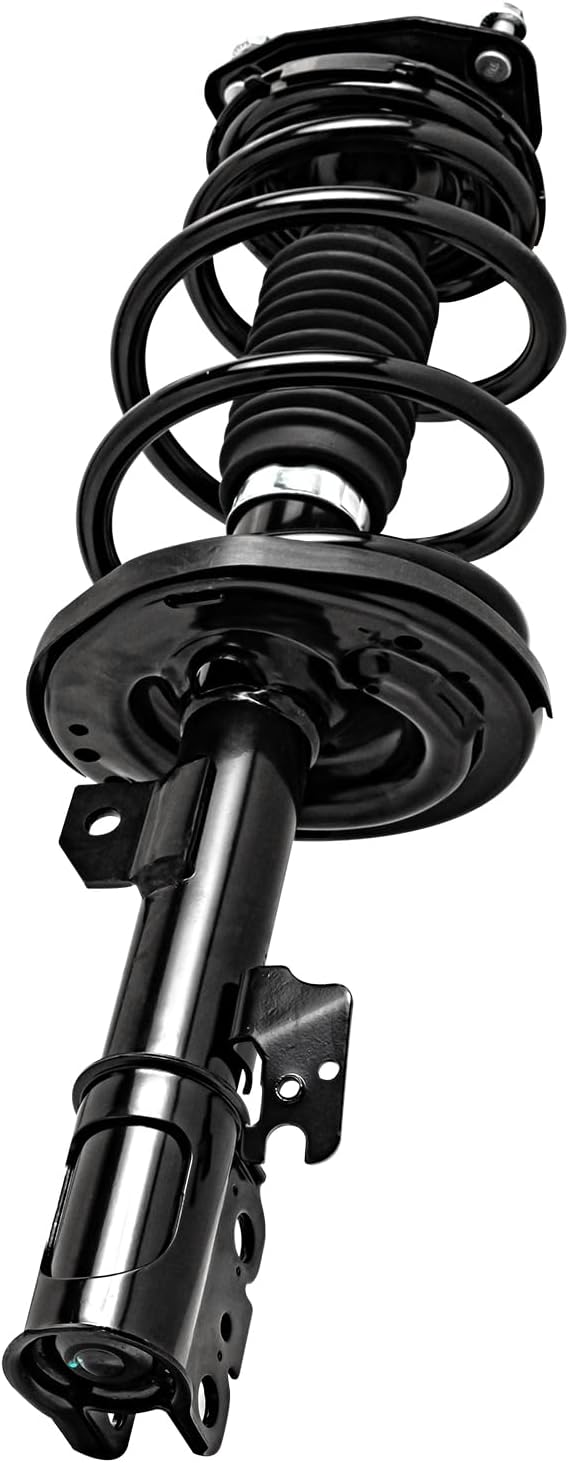 Detroit Axle - FWD Front Right Passenger Side Strut w/Coil Spring Assembly Replacement for 2011 2012 2013 2014 Toyota Sienna