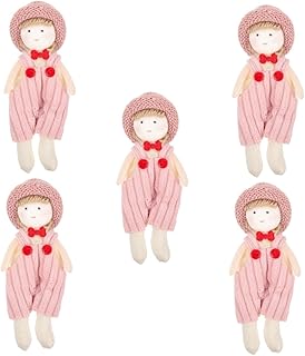 Sewroro 5 Pçs Boneca Decoração Bonecas Babydoll Confortável Tricô Fantoche Grande Tricô Fantoche Pequeno Fantoche De Tricô Menino Chapéu De Malha Ornamento Fantoche Boneca Tecido