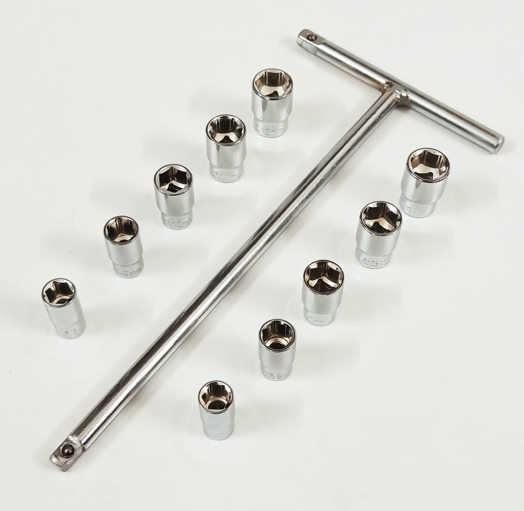 4 MECH 1/4" Socket Wrench Set - Chrome Vanadium Steel -24