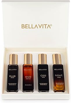 BellaVita Luxury Perfume Gift Set for Men | Includes CEO Man, KLUB, OUD, GOAT, Perfumes | Woody, Citrusy and Dominating Long Lasting Mens Perfume Set | Oud Perfume for Men | Luxury Collection Perfumes - Best Deal Finder